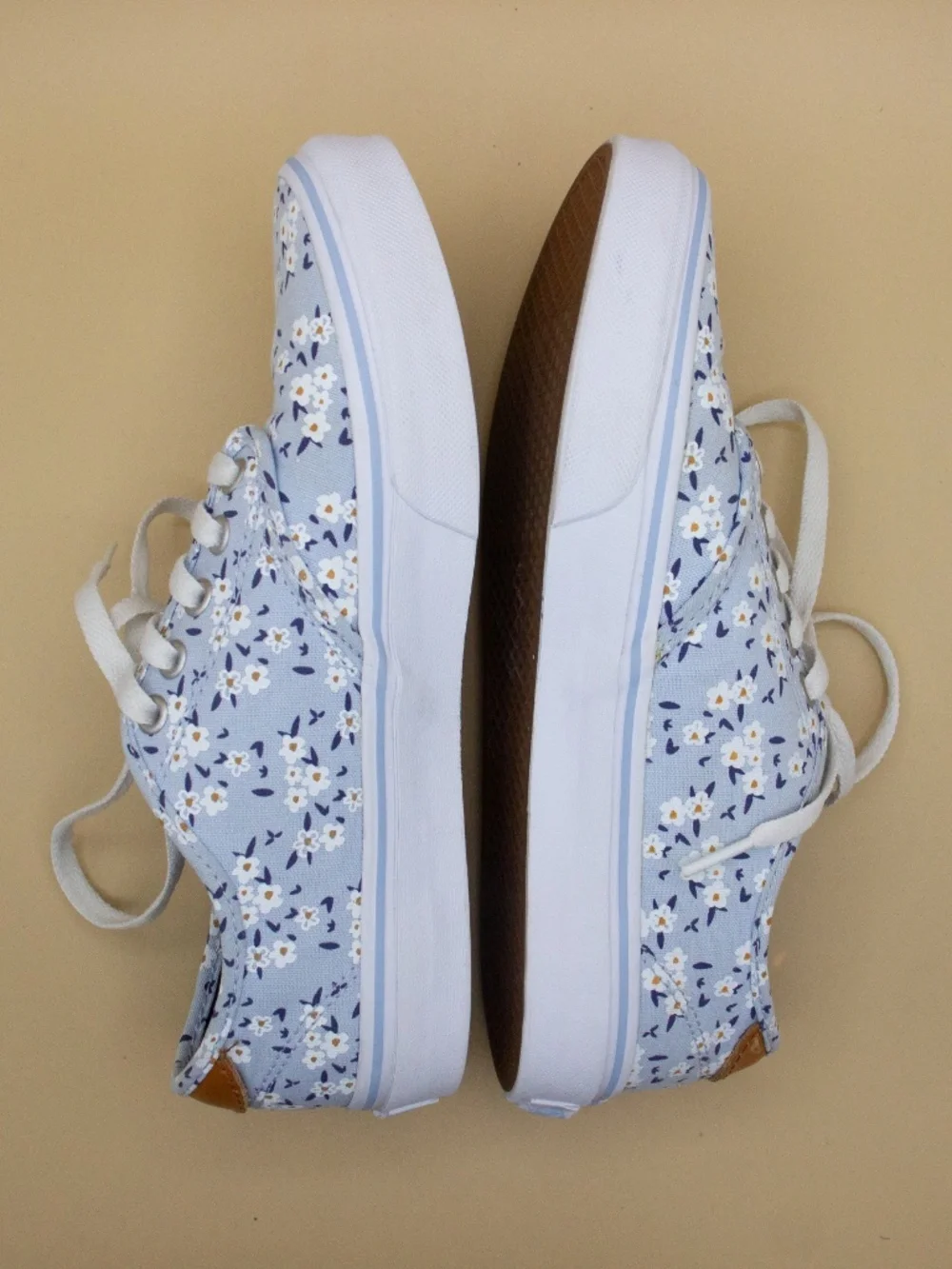 Vans Camden Deluxe Ditsy Blue Floral Print Shoes Women's Size 7.5